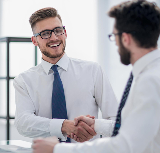 Hand shaking in meeting
